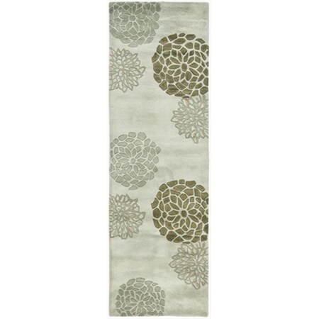 Safavieh 2 ft. 6 in. x 8 ft. Runner Contemporary Soho Light Grey Hand Tufted Rug SOH211A-28